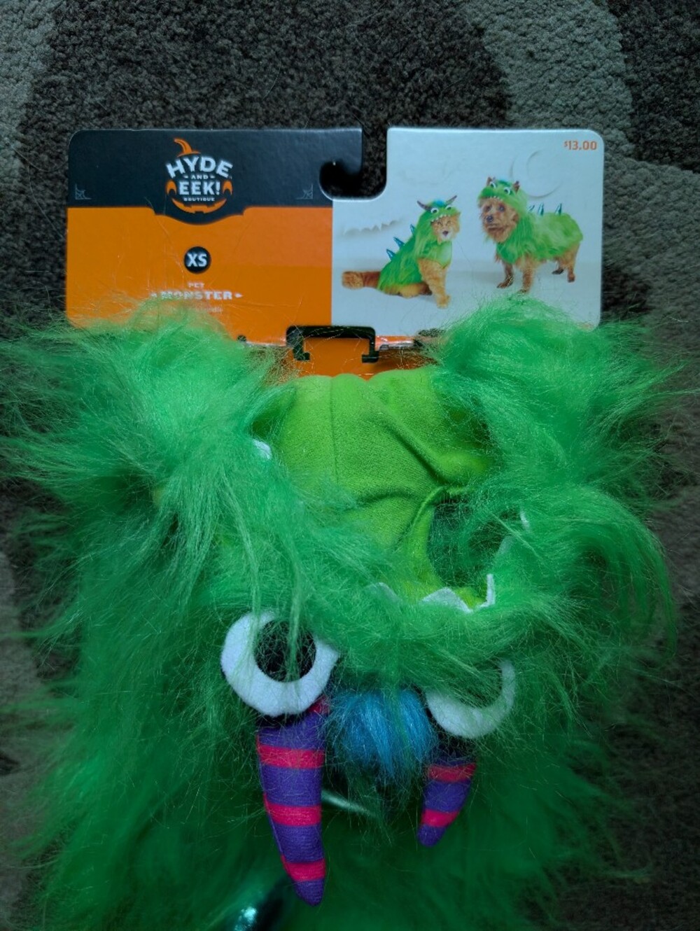 Hyde & Eek! Boutique Pet Monster dog or cat Costume - Green - XS